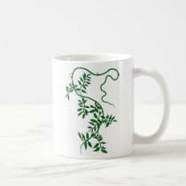 leafy green vine mug