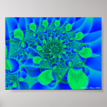 Leafy Spiral Posters