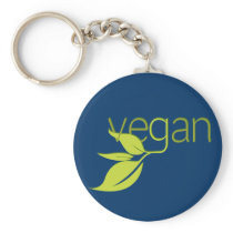 Leafy Vegan Keychain