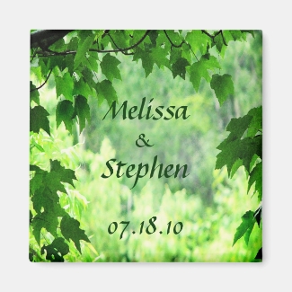 Leafy Wedding Save the Date