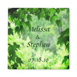 Leafy Wedding Save the Date Fridge Magnets