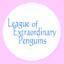 League of Extraordinary Penguins 3 Round Sticker