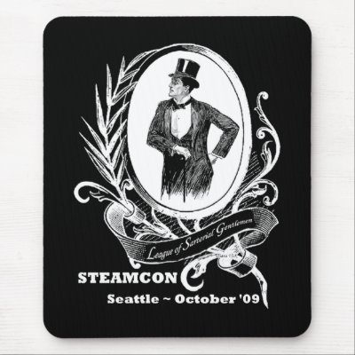 League of Sartorial Gentlemen Mousepad by steamcon
