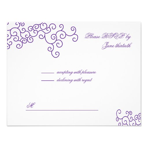 Leah Custom Bat Mitzvah RSVP Announcement