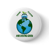 LEAN CLEAN & DRIVING GREEN buttons by dgpaulart LEAN CLEAN & DRIVING GREEN buttons