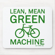 Lean Green Mean Machine Mousepad