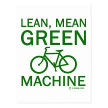 Lean Green Mean Machine Postcard