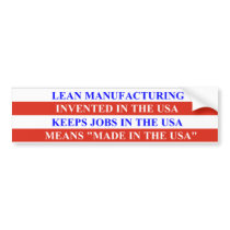 Lean Manufacturing bumper stickers by HankMorgan Lean Manufacturing bumper stickers