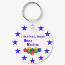 Lean Mean Bocce Machine keychains