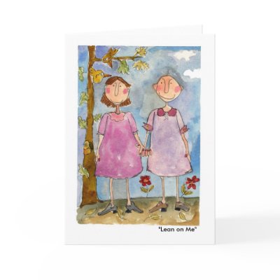 "Lean on Me" Cards by shellyatkinsonns