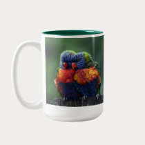 Lean on Me Mug by naturespaintbox Lean on Me Mug