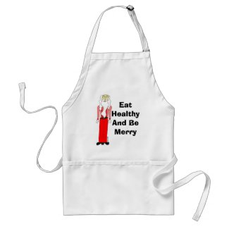 Lean Santa "Eat Healthy And Be Merry" Apron