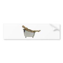 LeanedBackBathtub100711 Bumper Stickers