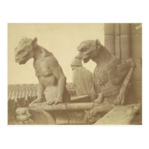 Leaning Gargoyles Postcard