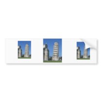 Leaning tower of Pisa Bumper Sticker