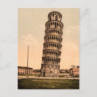 Leaning Tower of Pisa postcard