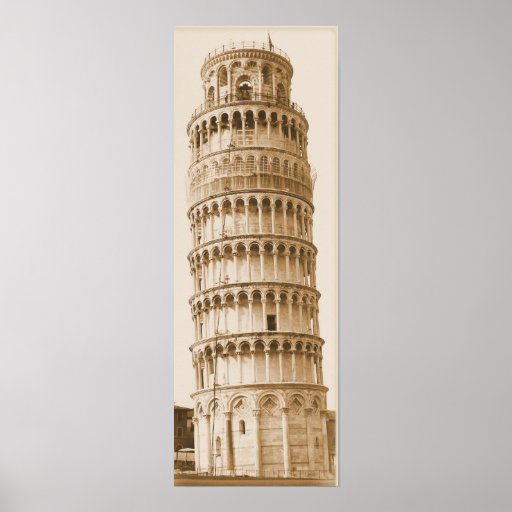 Leaning Tower Of Pisa Print Zazzle