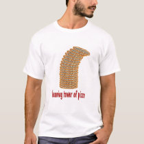 leaning tower of pizza t-shirts by pattycake leaning tower of pizza t-shirts