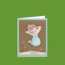 Leap Cardboard Collage - Card