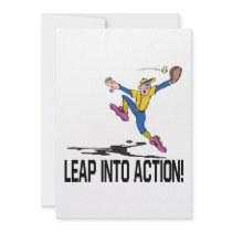 Leap Into Action Custom Invitations