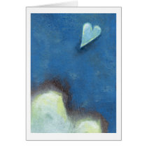 Leap of faith heart Late at Night fun original art cards