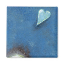 Leap of faith heart Late at Night fun original art magnets