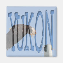 Leap of Faith; Yukon Territory Souvenir Fridge Magnet