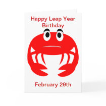 Leap Year Birthday Card
