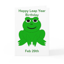 Leap Year Birthday Card
