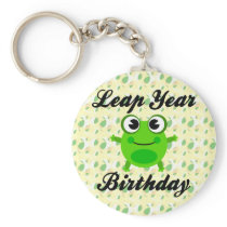 Leap Year Birthday, Cute Frog Key Chain
