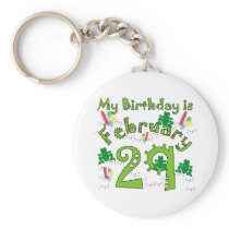 Leap Year Birthday Key Chains