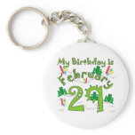 Leap Year Birthday Key Chains