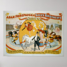 Leap Year Ladies / Clown Women Circus Poster