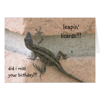 Funny Lizard Birthday Cards, Funny Lizard Birthday Card Templates ...