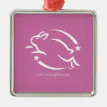 Leaping Bunny Logo Christmas Ornament