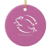 Leaping Bunny Logo ornaments