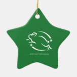 Leaping Bunny Logo Christmas Tree Ornaments