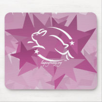 Leaping Bunny Stars mousepads
