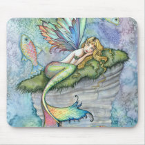 Leaping Carp Mermaid Fish Mousepad