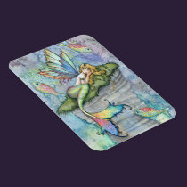 Leaping Carp Mermaid Vinyl Magnet magnets