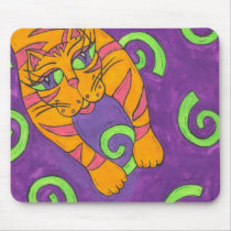 Leaping Cat mousepads
