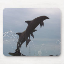 Leaping dolphins mousepads