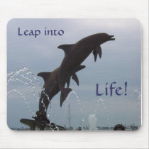 Leaping dolphins mousepads