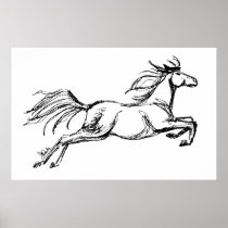 Leaping Horse Posters