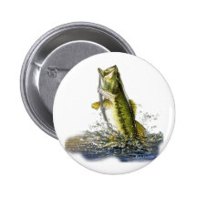 Leaping largemouth bass