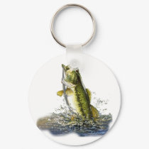 Leaping largemouth bass keychains by OutDoorWorld Leaping largemouth bass keychains