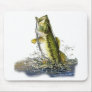 Leaping largemouth bass