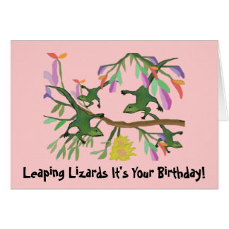 Lizard Birthday Cards | Zazzle