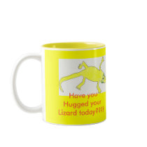 Leaping Lizards Mug by KatAnnette Leaping Lizards Mug