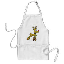 Leaping Rudolph aprons